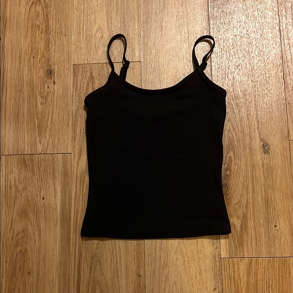 Aritzia Black Fitted Camisole with Adjustable Straps